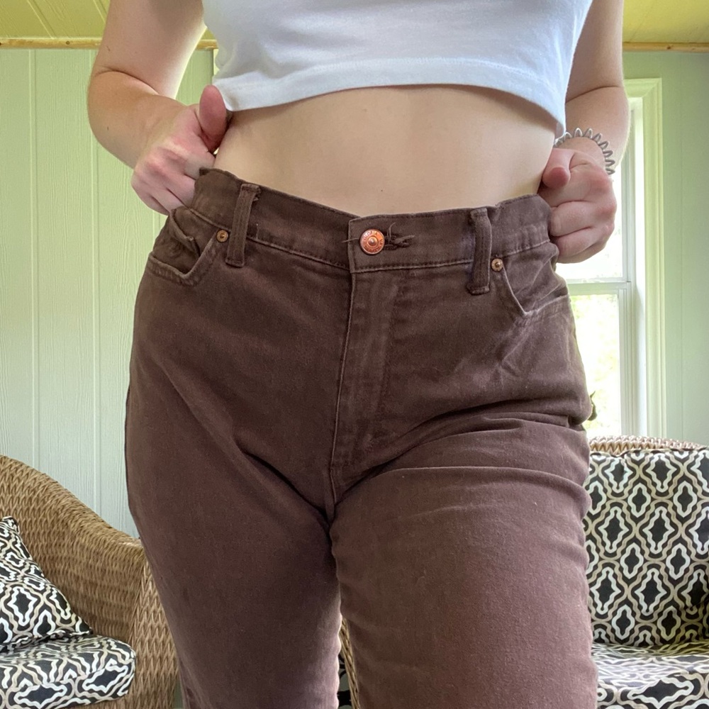 SOLD- Brown VINTAGE THRIFTED Pants